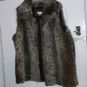 Faux Fur Vest Sz 26